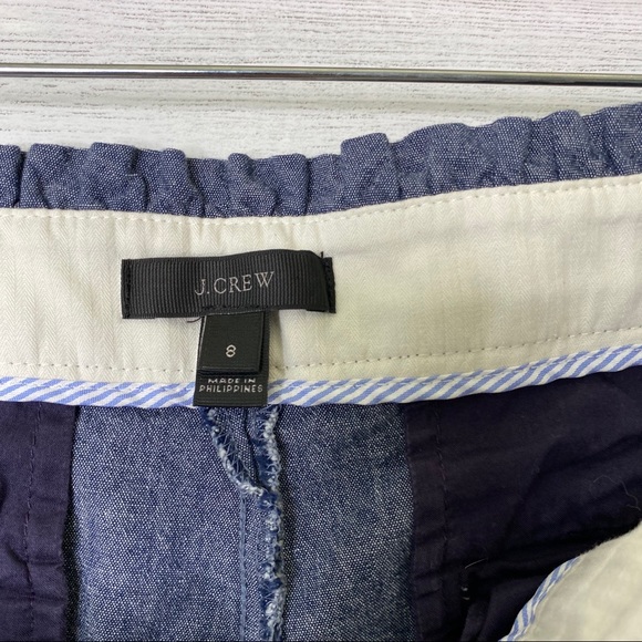 J crew cropped ruffle edge denim pants - Picture 4 of 7